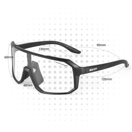 Paquete de 2 gafas de sol fotocromáticas para ciclismo: unisex, ajustables y con protección UV400