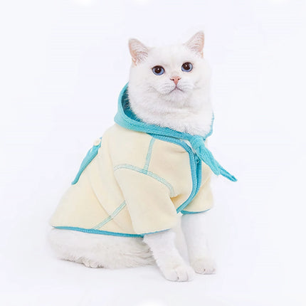 Veste polaire chaude avec bonnet amovible – Vêtements d'hiver pour animaux de compagnie pour chiens et chats