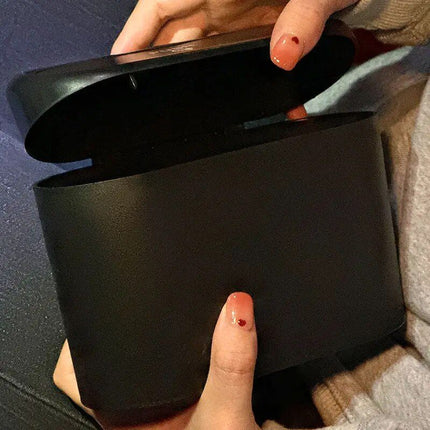 Sleek Square Car Trash Bin with Pressing Lid - Wnkrs