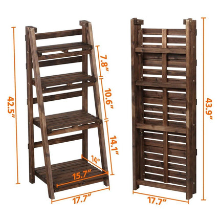 4-Tier Bamboo Plant Stand - Wnkrs