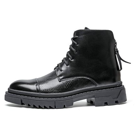 Bottines en cuir vintage pour hommes