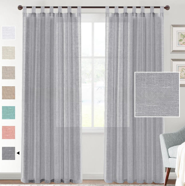 Linen Yarn Curtain Transparent Window Screen - Wnkrs