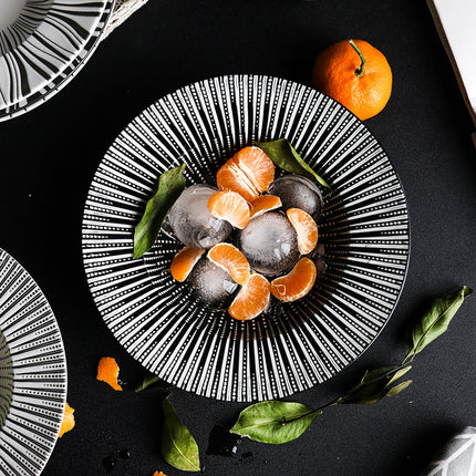 Assiettes creuses élégantes en céramique pour pâtes, soupes et salades