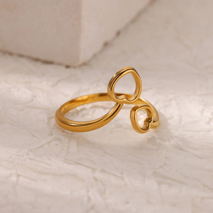 Bague en or ondulée pour femme