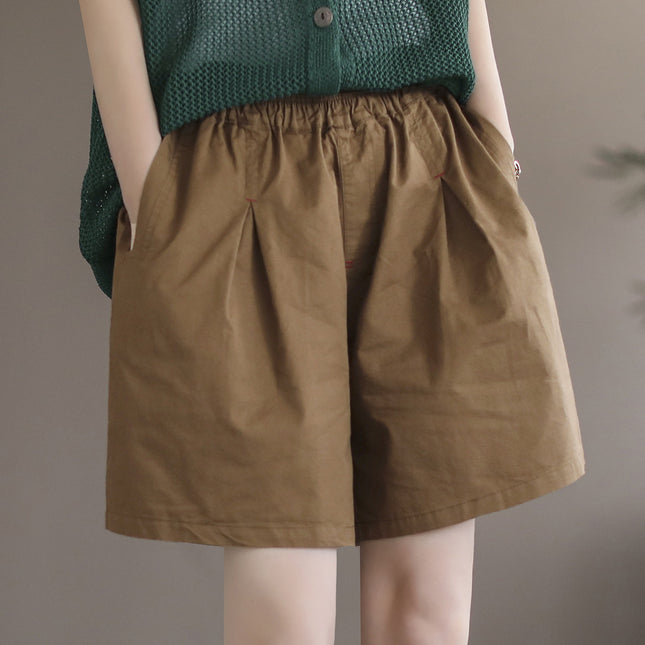 Comfortable Mori Girl Style Cotton Shorts for Summer