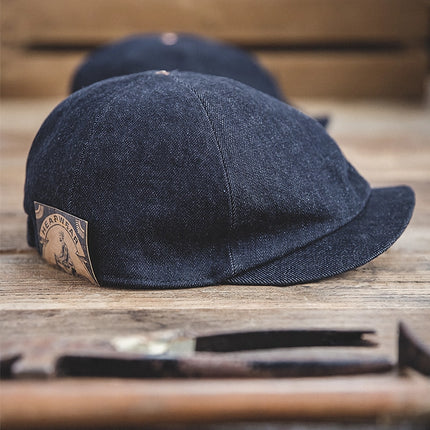 Casquette Gavroche en Denim Vintage