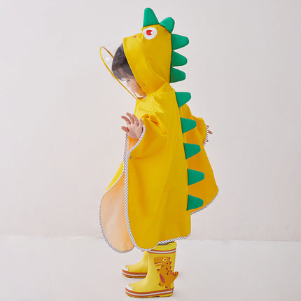 Kids' Dinosaur Themed Waterproof Rain Poncho