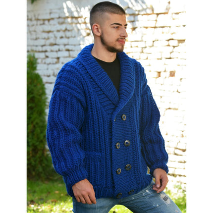 Pull cardigan tricoté vintage