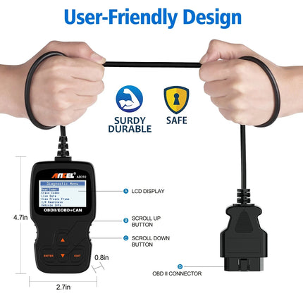 Outil de diagnostic automobile OBD2 professionnel