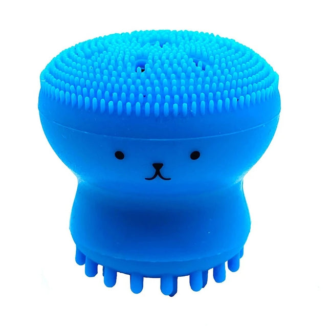 Brosse nettoyante pour le visage en silicone en forme de poulpe pour exfolier et nettoyer les pores