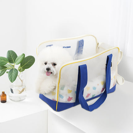 Sac de transport portable pour animaux de compagnie avec design respirant pour petits chiens et chats