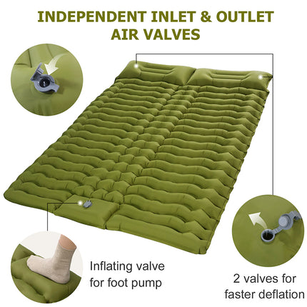 Matelas de couchage double autogonflant