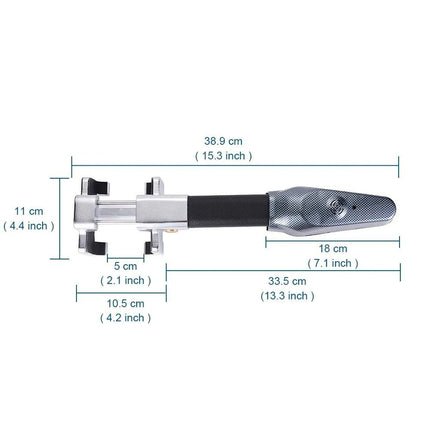 Universal Car Steering Wheel T-Lock with Alarm System - Wnkrs