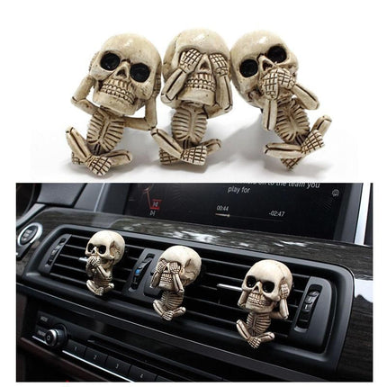 Creative Car Air Freshener Resin Skull For Auto Air Conditioning - Wnkrs