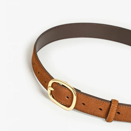 Ceinture en cuir fendu pour femme