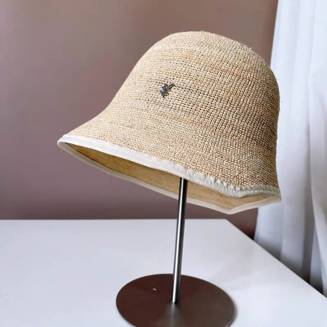 Summer Beach Straw Bucket Hat