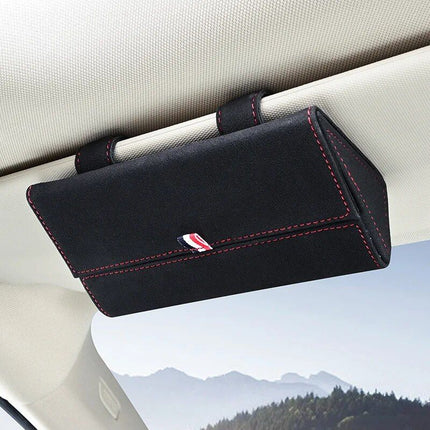 Luxury PU Leather Car Visor Sunglasses Holder - Wnkrs