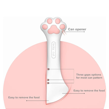 Cuillère multifonction en silicone pour animaux de compagnie et ouvre-bocal avec couvercle pour boîte de conserve pour chiens et chats