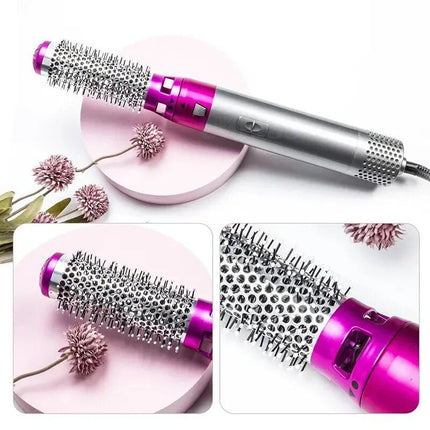 5-in-1 Hot Air Hair Styling Comb: Dry, Curl, and Straighten - Wnkrs