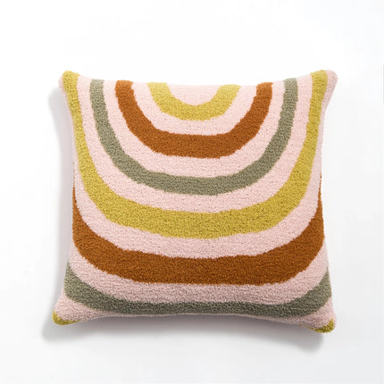 Housse de coussin en microfibre bohémienne douillette pour décoration d'intérieur