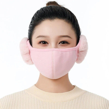 Windproof Thermal Ski Mask with Earmuffs - Unisex Winter Sports Face Cover - Wnkrs