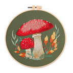 With Hoop / Green, Two Mushrooms