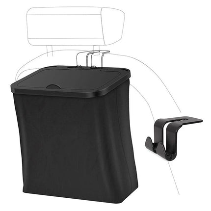 Leather Car Trash Can: Waterproof, Foldable & Multipurpose Organizer - Wnkrs