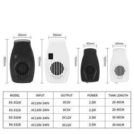 Ventilateur de refroidissement pour aquarium avec contrôle du vent à deux vitesses