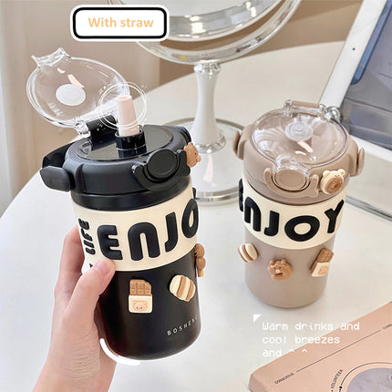 Portable Cute Thermos for Hot Coffee & Tea