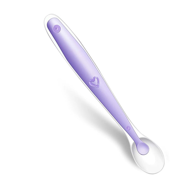 Baby Silicone Soft Spoon - Temperature Sensing Feeding Spoons for Infants & Kids