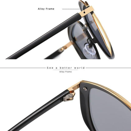 Chic Vintage Polarized Cat Eye Sunglasses for Women - Wnkrs