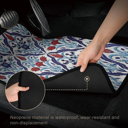 Vintage Persian-Turkish Patterned Car Floor Mats (4-Piece Set) - Wnkrs