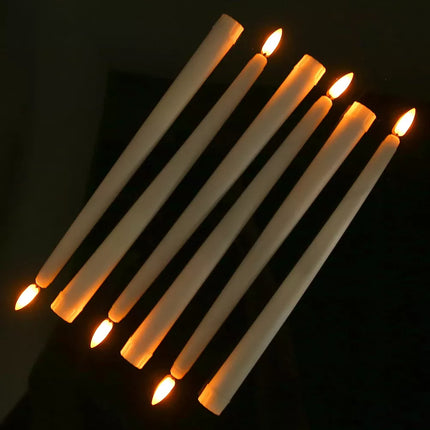 Realistic Flickering Flameless Taper Candles with Timer & Remote Control - Wnkrs