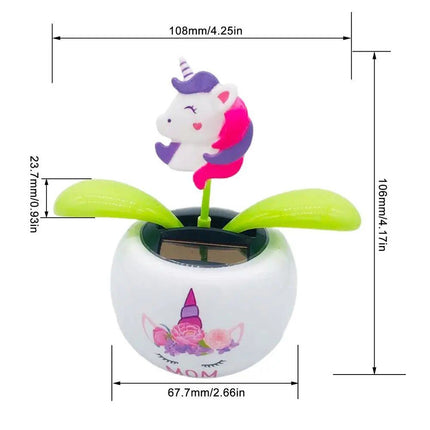 Sunny Bloom Solar-Powered Dancing Flower & Butterfly Bobblehead - Wnkrs