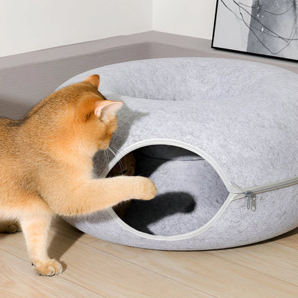 Lit et tunnel pour chat Donut