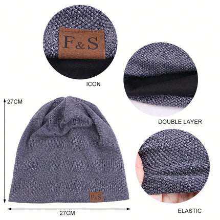 Bonnet tricoté chaud pour hommes et femmes