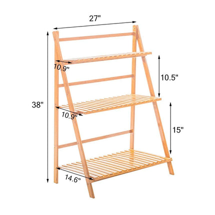 3-Tier Bamboo Plant Stand - Wnkrs