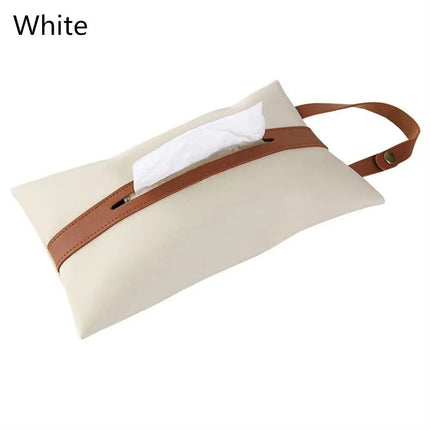 Luxury Leather Car Seat Back Tissue Holder - Wnkrs