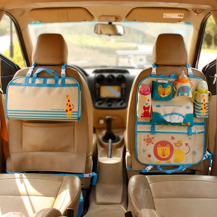 Fun and Functional Kids Cartoon Car Back Seat Organizer - Wnkrs