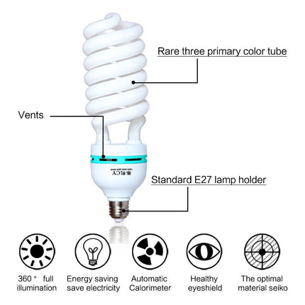 135W Full Spectrum Daylight Photography Bulbs - Wnkrs