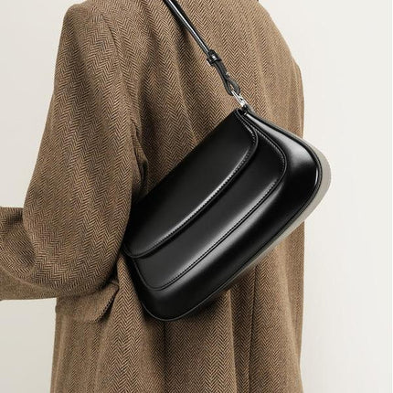 Sac à bandoulière vintage de luxe en cuir véritable pour femme – Sac à main en cuir de vache de haute qualité