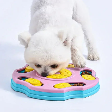 Jouet interactif pour chien avec distributeur de nourriture à alimentation lente - améliorant le QI