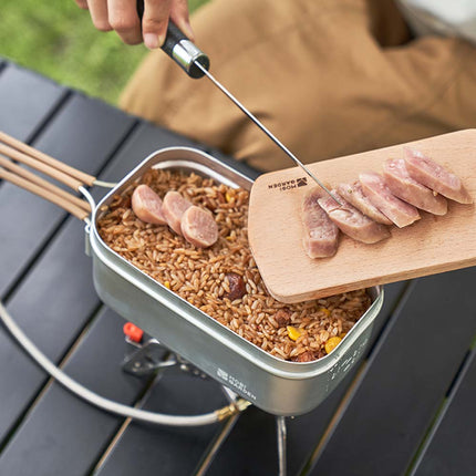 Caja de aluminio portátil para la cena