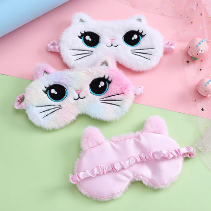 Masque pour les yeux en peluche mignon