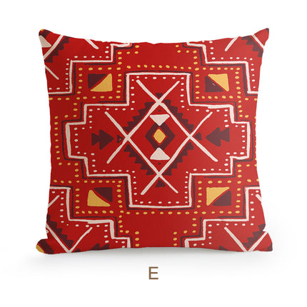 Bohemian Homestay Ethnic Style Pillow Living Room Sofa Cushion Office Pillow Car Backrest Pillow Case - Wnkrs