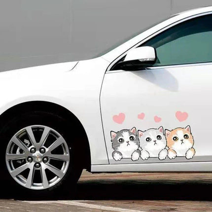 Cute Cartoon Cat Car Stickers - Wnkrs