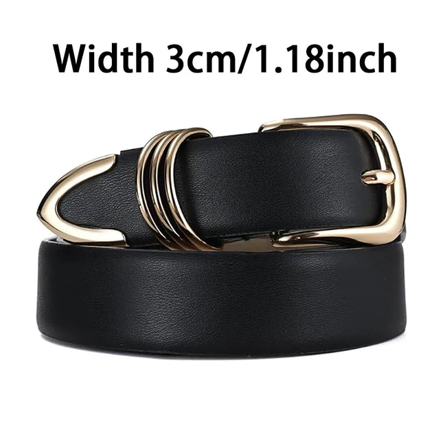 Women's Golden Needle Buckle Belt