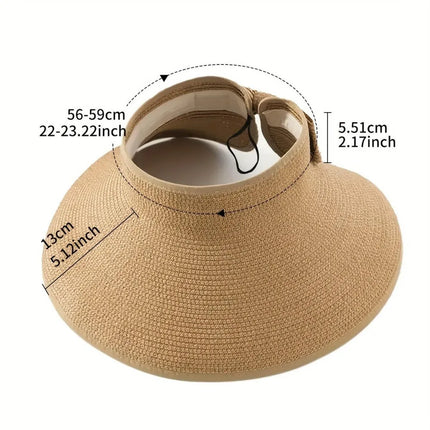 Sombrero plegable con lentejuelas para el sol: protección contra los rayos UV, transpirable y elegante para exteriores