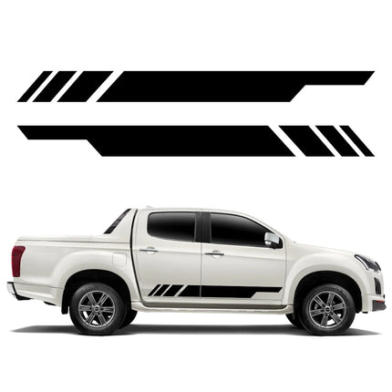 Custom Vinyl Truck Side Stripes – Universal Pickup Decal Wrap