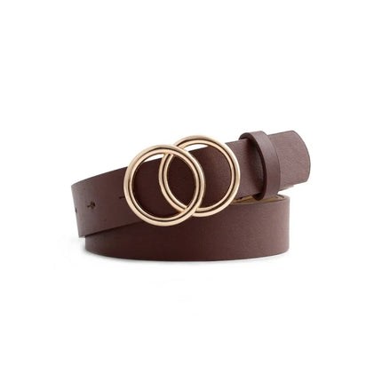 Stylish Minimalist Alloy Buckle Belt